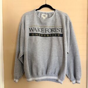 Gray Wake Forest University Men's Sweatshirt Medium
